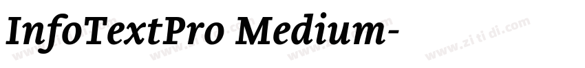 InfoTextPro Medium字体转换